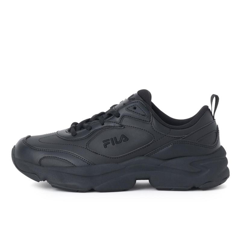 斐乐(FILA)轻便透气YK复古跑鞋中性休闲运动鞋黑魂配色敏捷出街