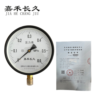 嘉禾长久 压力表(带辽宁省级检定证书) Y150 块