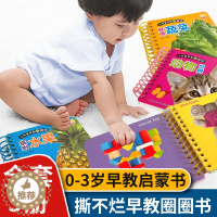 [醉染正版]小书童早教圈圈书全套5册 0-3-6岁宝宝的启蒙认知大卡看图识字识数认物翻翻看书籍 幼儿学前儿童卡片拼音宝贝