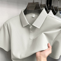 春夏新款男士翻领纯色商务休闲简约时尚青年透气短袖POLO衫