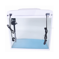 鱼缸热带鱼水族箱迷你造景缸小鱼缸玻璃生态led照明过滤套缸