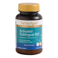 Herbsofgold和丽康维生素B12甲钴胺活性维生素75粒正品澳洲原装进口膳食营养补充剂维生素补充