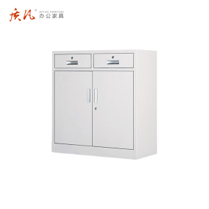 苏宁 质凡 办公家具 二斗矮柜储物柜带锁多门柜/ZF-WJG015/850*390*925