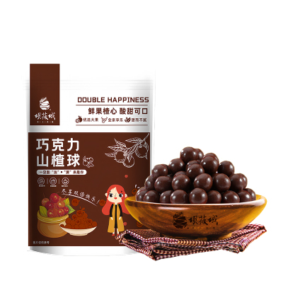 坝莜域 黑巧克力山楂球100g