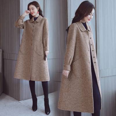 FISHBASKET风衣女中长款2020秋装新款韩版显瘦大码过膝长款气质宽松外套风衣女