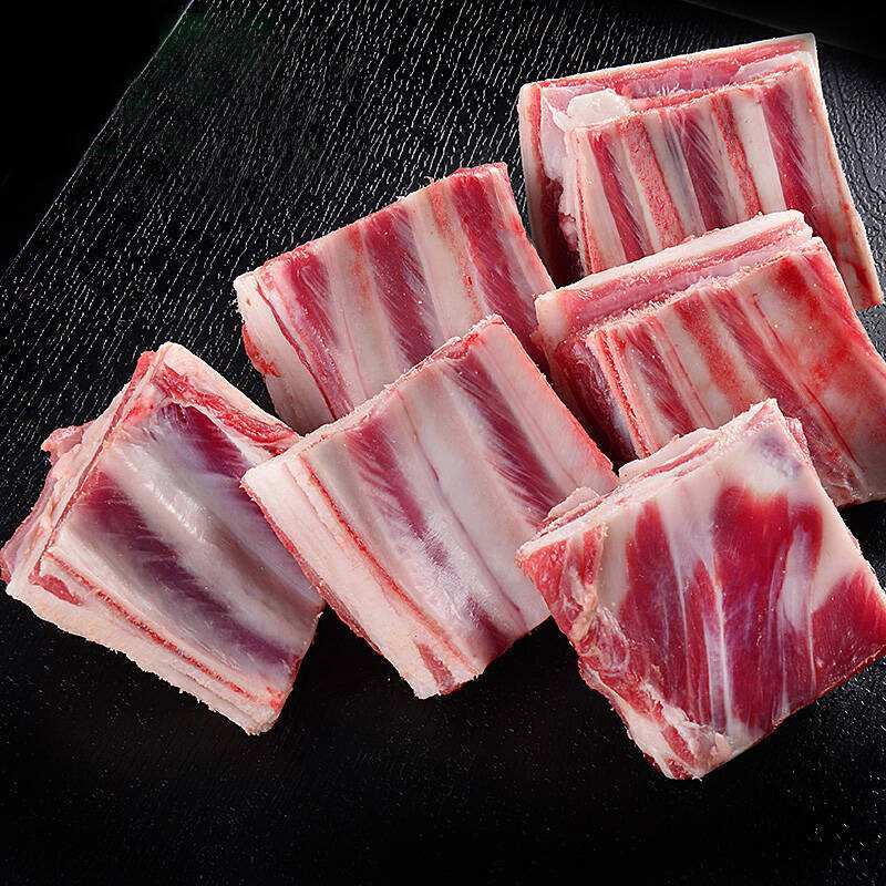 带皮去骨羊肉清真内蒙现宰新鲜去骨羊后腿肉带皮羊排批发火锅食材