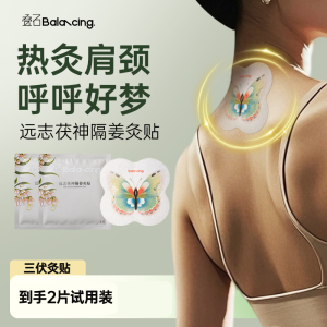 叠石远志茯神隔姜灸贴三伏贴三伏养生肩颈富贵包呼呼好梦不焦虑试用装2片