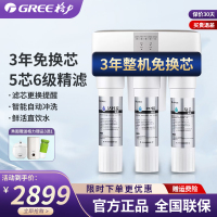 格力(GREE)净水器(WTE-PC16-5X608A)3年长效反渗透RO膜5级滤芯纯水直饮净水机 智能自动冲洗三重防护