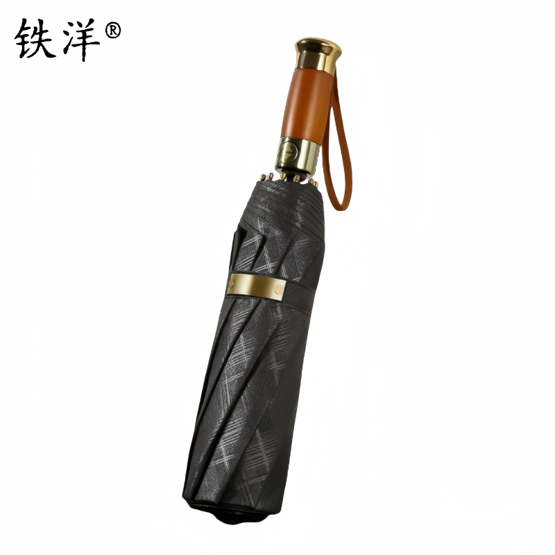 铁洋 三折实木柄全自动雨伞 TY-YS001 把