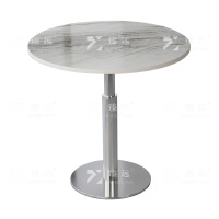 臻远 ZY-VC112701 洽谈桌岩板餐桌 700*700*740 单位:1张