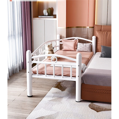  定制拼接床儿童床带护栏铁艺婴儿男孩女孩公主床单人床小床加宽床边床