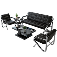 迅迈 单位+单位+三人位+茶几 商务接待办公沙发 简约会客洽谈沙发 办公室沙发720*1800*780mm