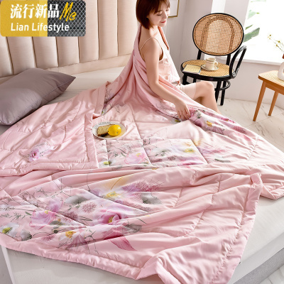 夏凉被天丝夏被空调被夏季水洗被芯单人双人夏被冰丝凉感薄被 三维工匠被子