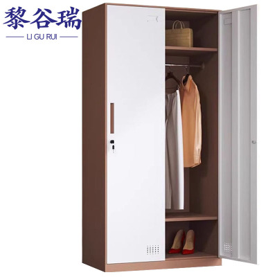 黎谷瑞 衣柜 二门90*50*185cm 台(咖白套色)