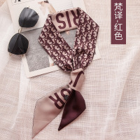 美帮汇丝巾小长条秋冬薄款装饰绑包细窄飘带韩版百搭复古腰带领巾女发带