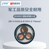 秦源牌 ZR-YJV22-0.6/1KV-3*70mm² 阻燃铜芯低压钢带铠装电力电缆 元/米 定制商品 联系客服