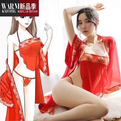 肚兜式古风古代青楼情趣睡衣性感床上宫廷学生古装内衣骚SHANCHAO