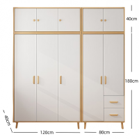 铭思沃木质衣柜200*40cm套