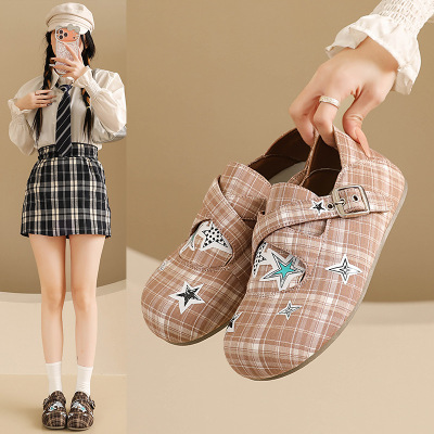 2026格纹鞋女春季新款韩版ins女学生休闲运动百搭板鞋街拍