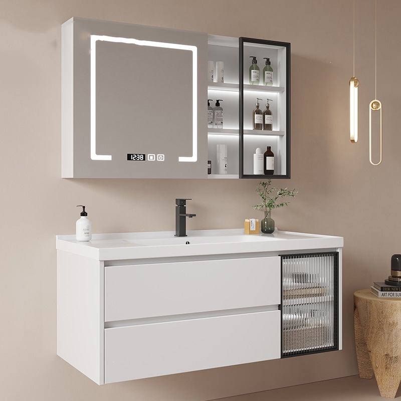 东映之画60-120cm陶瓷一体盆浴室柜组合轻奢智能镜柜