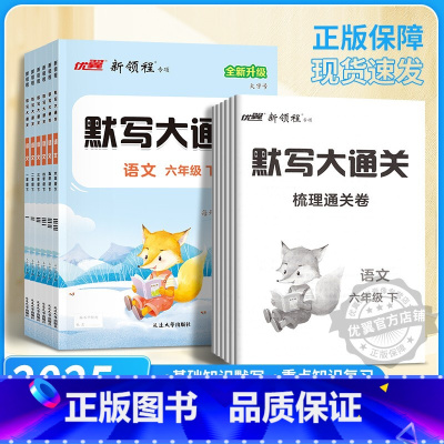 语文 一年级上 [正版]2025春季24秋优翼新领程默写大通关一年级二年级三年级四年级五年级六年级123456上下册人教