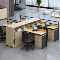 全简屏风办公桌组合办公家具职员办公桌员工位现代简约隔断卡座财务桌电脑桌