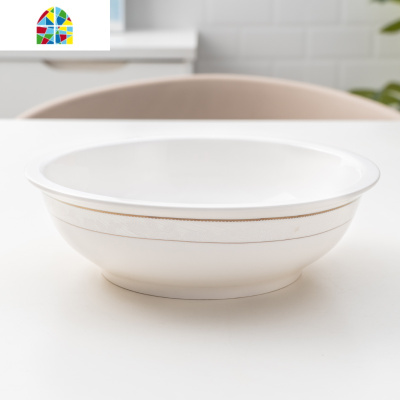 碗碟套装家用陶瓷餐具欧式吃饭餐盘好看的吃饭碗面碗饭盘勺子汤盆 FENGHOU 天姿10英寸汤盆1个装