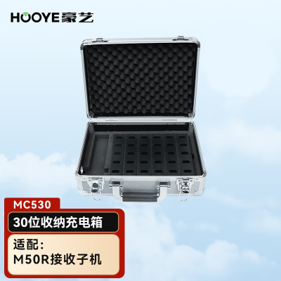 豪艺无线讲解器MC530(30位座充收纳箱)一对多讲解多对多解说接收器带团景区工厂参观会议政企接待导游解说培训导览