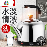 烧水壶不锈钢电热水壶家用自动断电保温开水壶大容量电茶壶6L8L FENGHOU 5L加厚款[自动断电]