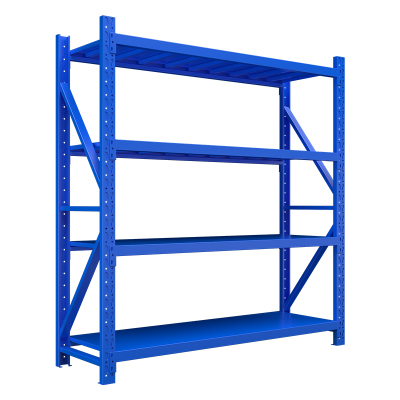 臻远ZYJJ-HJ-028仓储货架库房置物架中型货架蓝色主架2000*600*2000mm/200kg