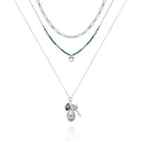 盖尔斯(GUESS)项链金属层叠吊坠女简约百搭日常轻奢饰品