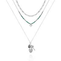 盖尔斯(GUESS)项链金属层叠吊坠女简约百搭日常轻奢饰品