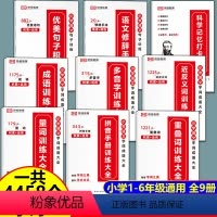[全9册]句子训练3册+小学语文字词成语大全 小学通用 [正版]小学语文优美句子积累大全修辞手法打卡计划手册句式训练强化
