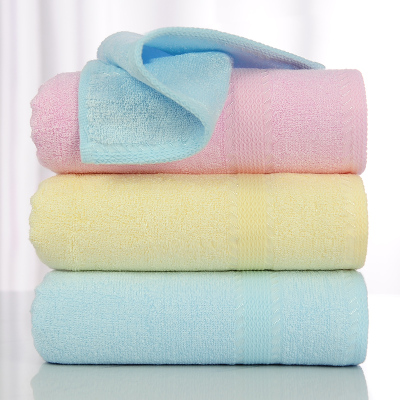 竹之锦毛巾套装竹纤维毛巾3条装柔软吸水大毛巾洗脸巾易洗速干洁面巾30×66cm混色3条装30×66cm