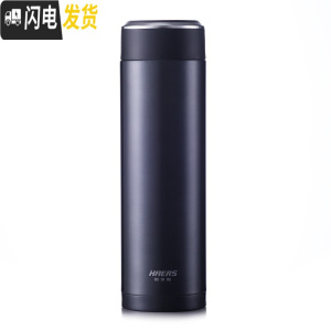 三维工匠商务保温杯 男士带滤网茶杯316不锈钢水杯女 直身杯子 枪灰色