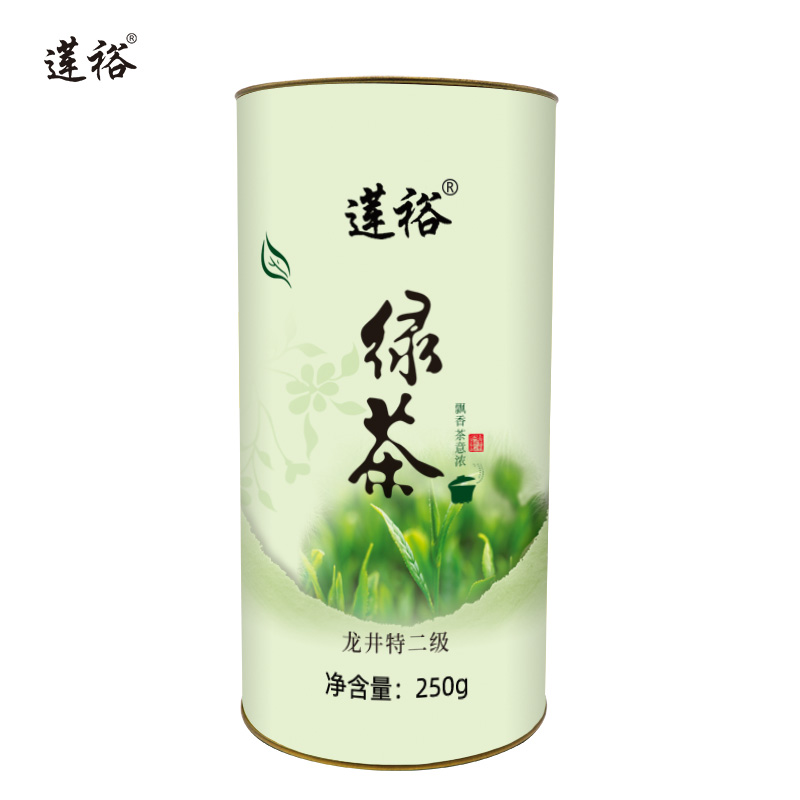 莲裕绿茶龙井特二级250克桶