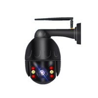 送7天循环录像卡800万高清金属壳家用监控器高清摄像头室外无线wifi连手机远程360度全景户外夜视 断电续航版