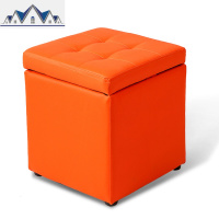 凳子时尚创意沙发凳 皮凳子换鞋凳方凳储物凳客厅脚凳试衣间凳子 三维工匠收纳凳