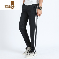 YANXU夏季校服裤子男女初高中小学生两道杠深蓝色运动裤藏青一条杠校裤