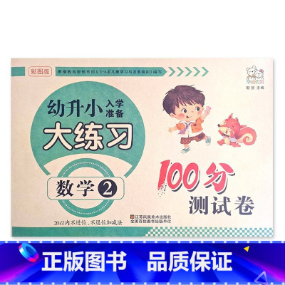 数学2 幼小衔接 [正版]幼升小入学准备大练习100分综合测试卷数学拼音上下册20以内加减法凑十法借十法看图列式分解题语