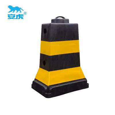 安虎 塑料隔离墩 黑黄-60*40*85cm 个