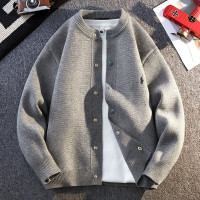 新款秋冬季休闲毛衣男针织衫开衫男士刺绣外套