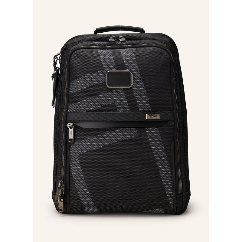 TUMI男士简约双肩包可调肩带多口袋设计时尚休闲背包