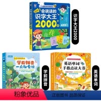 识字大王2000字+学前拼音+英语单词 [正版]会说话的识字大王2000字手指点读发声书3000字卡片幼儿园绘本0到3岁
