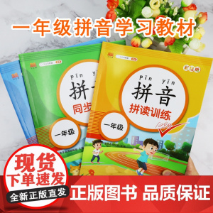 全套3本 拼音练习册幼儿园大班升一年级拼音学习教材幼小衔接学前拼音拼读训练强化同步练习幼儿汉语拼音书学前班基础一日一练描