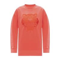 高田贤三(Kenzo)粉红虎头印花棉质圆领长袖运动卫衣女款休闲百搭