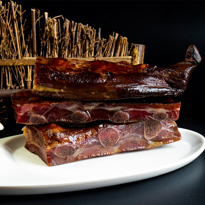 恩施腊排骨正时节特产腊肉农家土猪熏香三里