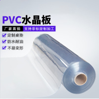 朗茨 PVC水晶板 软玻璃透明光滑PVC桌垫桌布防水防油整卷 1.5mm*1.5m*14m 约40KG 1卷