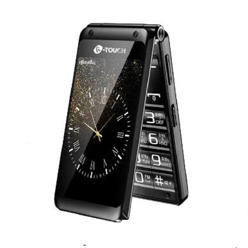 [翻盖接听 一键接听] 天语(K-Touch) V9S+ 全网通4G 翻盖手机翻盖接听 一键接听 双卡双待 老年机 整点报时 翻盖接听 黑色