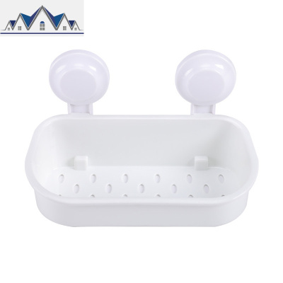 卫生间厨房调料盒厕所浴室免打孔吸盘置物架墙上收纳架 三维工匠